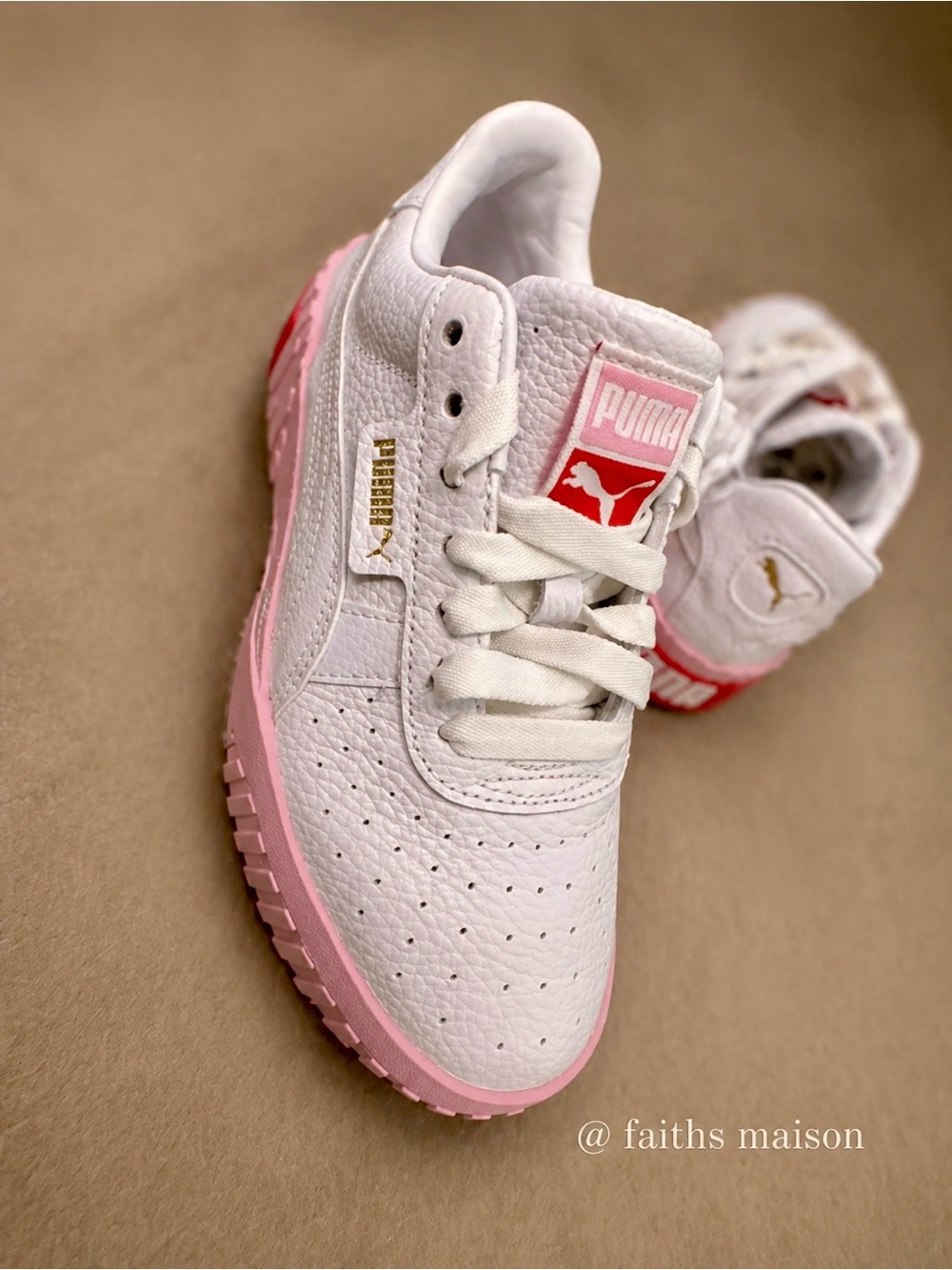 Women’s pink&white puma sport sneakers✨ - Picture 6 of 8